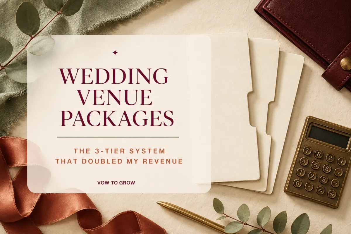 Wedding Venue Packages: The 3-Tier System That Doubled My Revenue