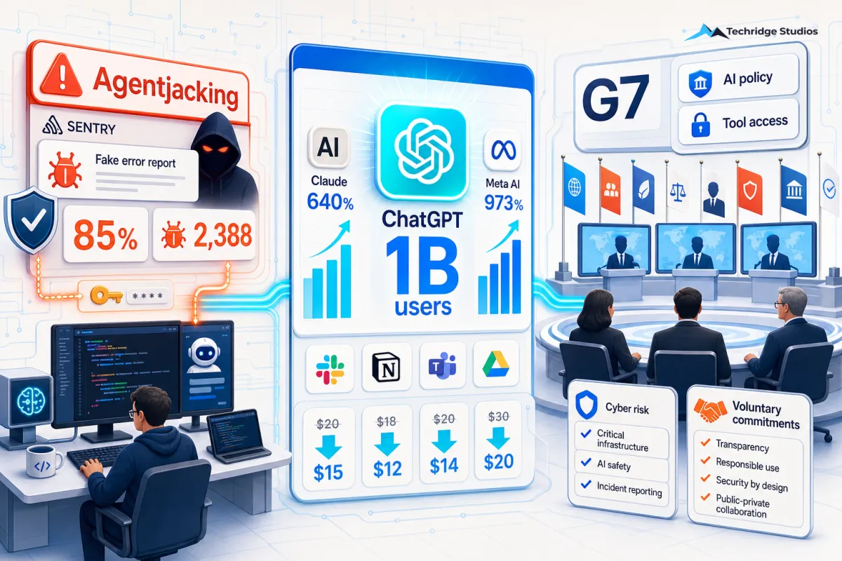 AI Gets a Wake-Up Call: Coding Agents Hijacked, ChatGPT Hits a Billion, and World Leaders Step In