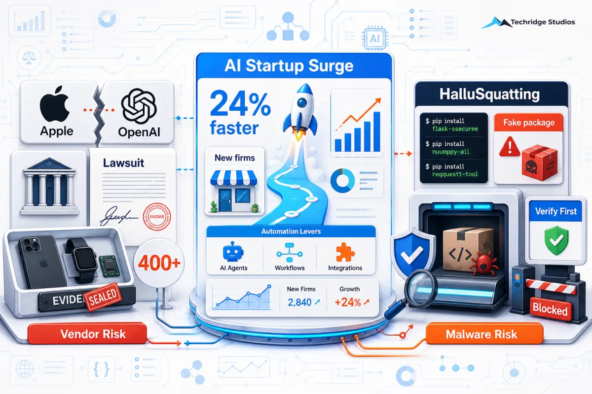 Apple Sues OpenAI, Startups Are Surging, and Malware Is Getting Smarter