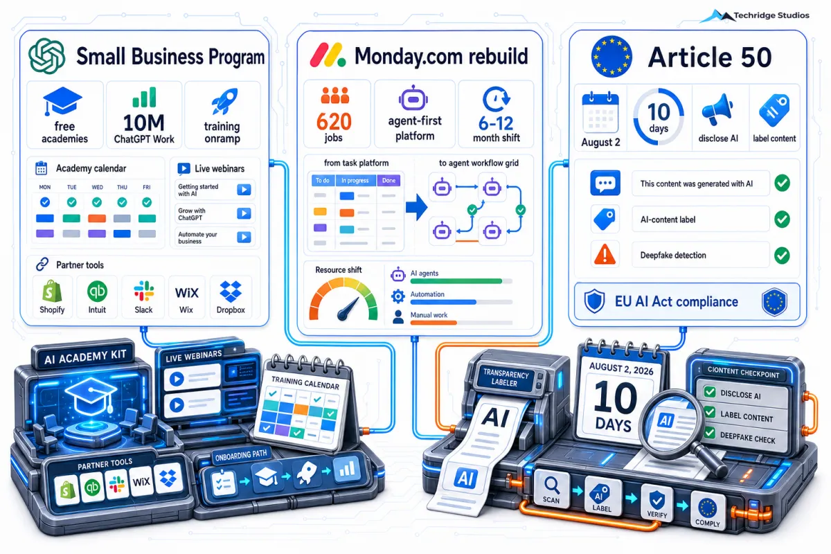 Free Training, a Platform Overhaul, and a Compliance Deadline: Three AI Moves Every Small Business Needs to Know About Right Now