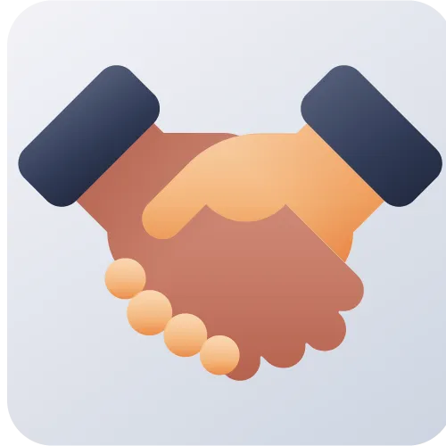 Consultants handshake icon for business consulting speakers