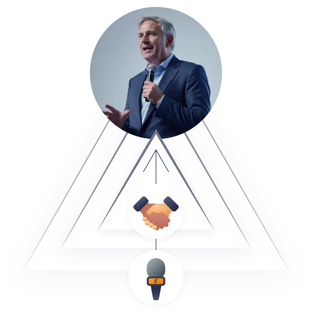 Business consultant building authority through speaking to convert high-value clients - thought leadership positioning strategy