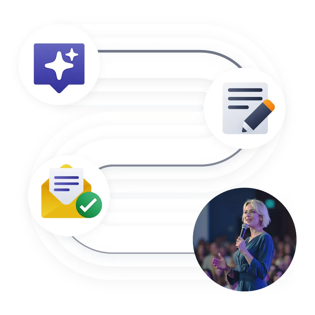 What's broken in traditional business development - Random outreach, unreliable referrals, unpredictability, and inconsistent deal flow illustrated with icons