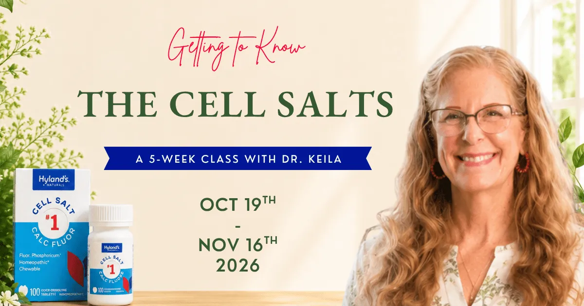 Dr. Keila Nichols teaching Cell Salts class on natural family health