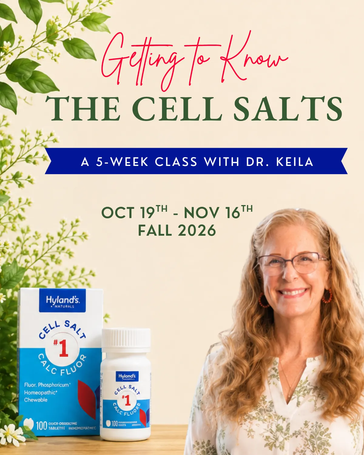 Dr. Keila Nichols teaching Cell Salts class on natural family health