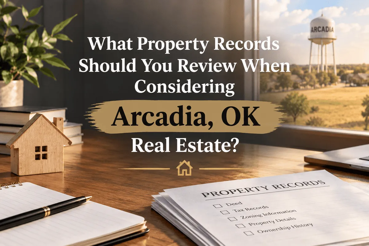 Arcadia OK property records and real estate