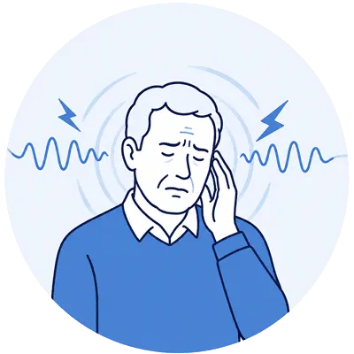 Tinnitus is the presence of buzzing hissing wishing or ringing sounds in the ear when there is no source of that sound