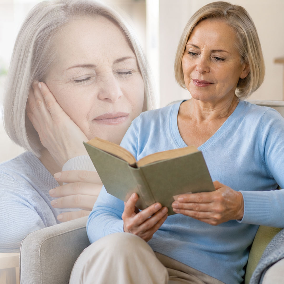 A client of Hear Here Audiology finds relief from her tinnitus after treatment
