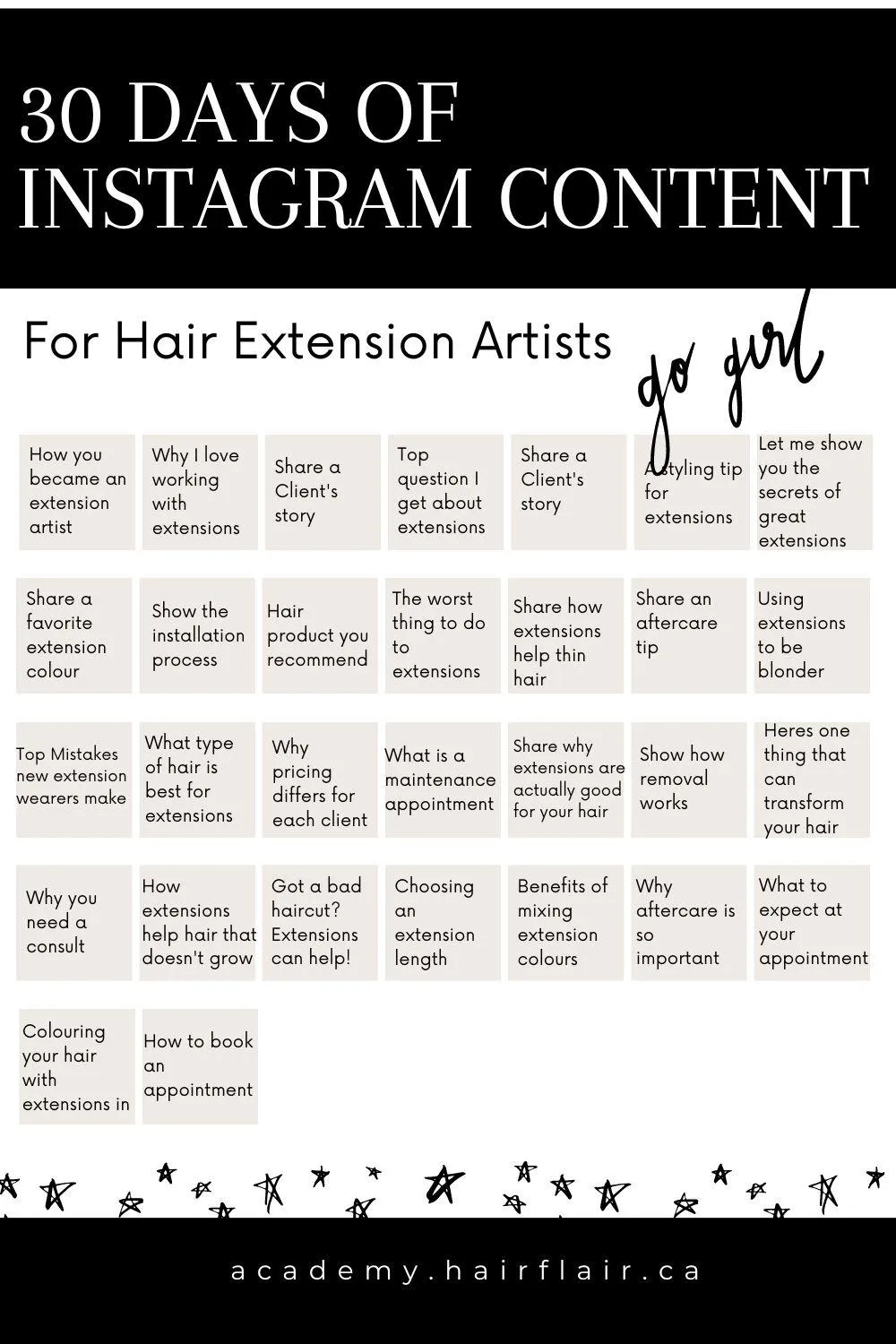 Hair extension consultation form