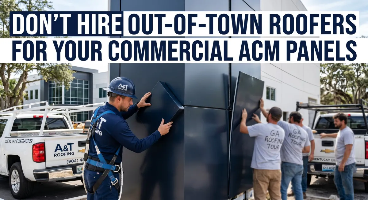 Don't Hire Out-of-Town Roofers for Your Commercial ACM Panels