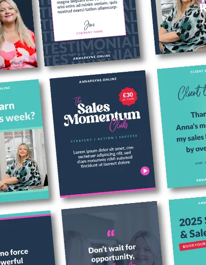 Social media templates by The Design VA