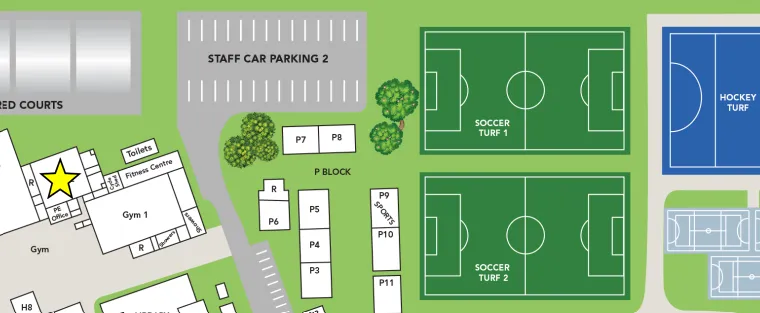 Westlake Girls High School map showing The Fitness Collective location