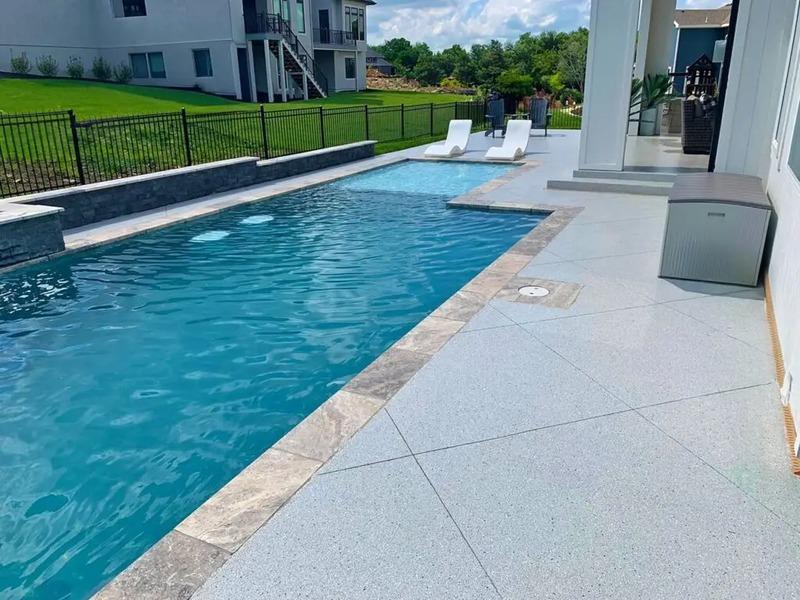 Olympia Concrete builds and installs pool deck.