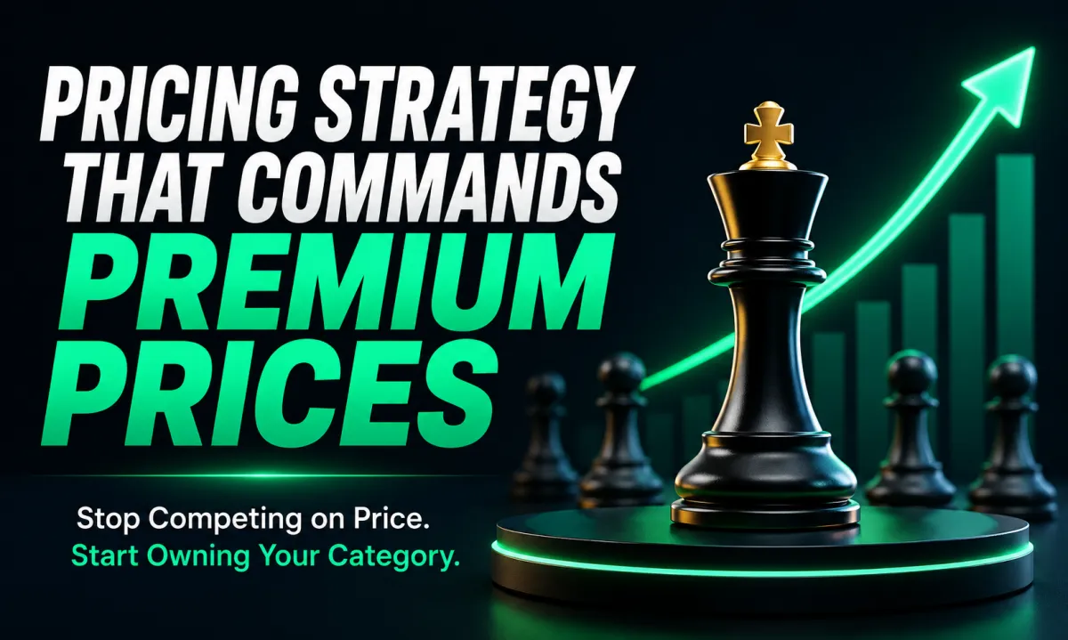 Agency pricing strategy hero image showing how agencies can charge more through specialization, positioning, and pricing isolation without adding services.