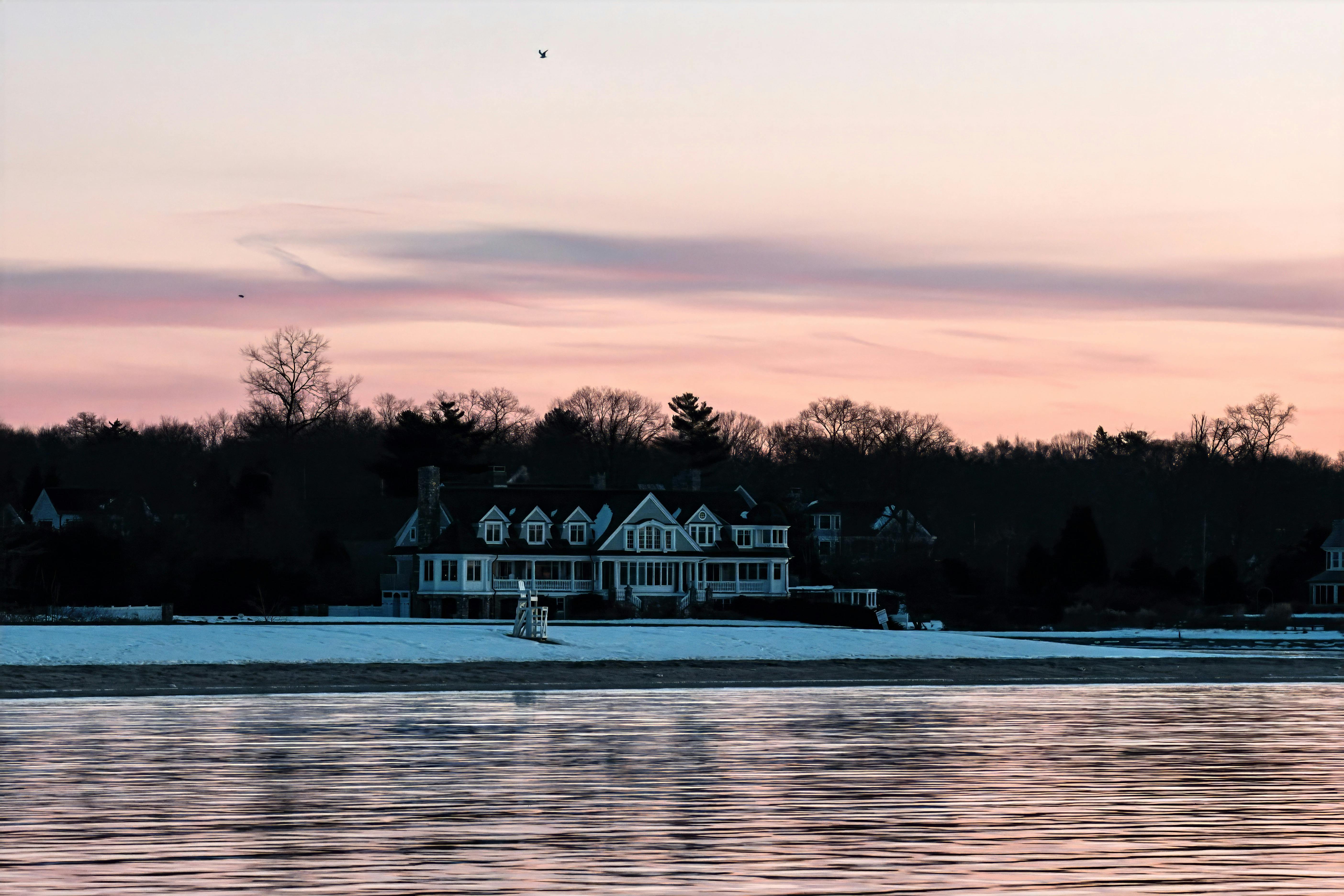 Little Neck Cove Virginia Beach waterfront home with a private dock on Lynnhaven Bay surrounded by water