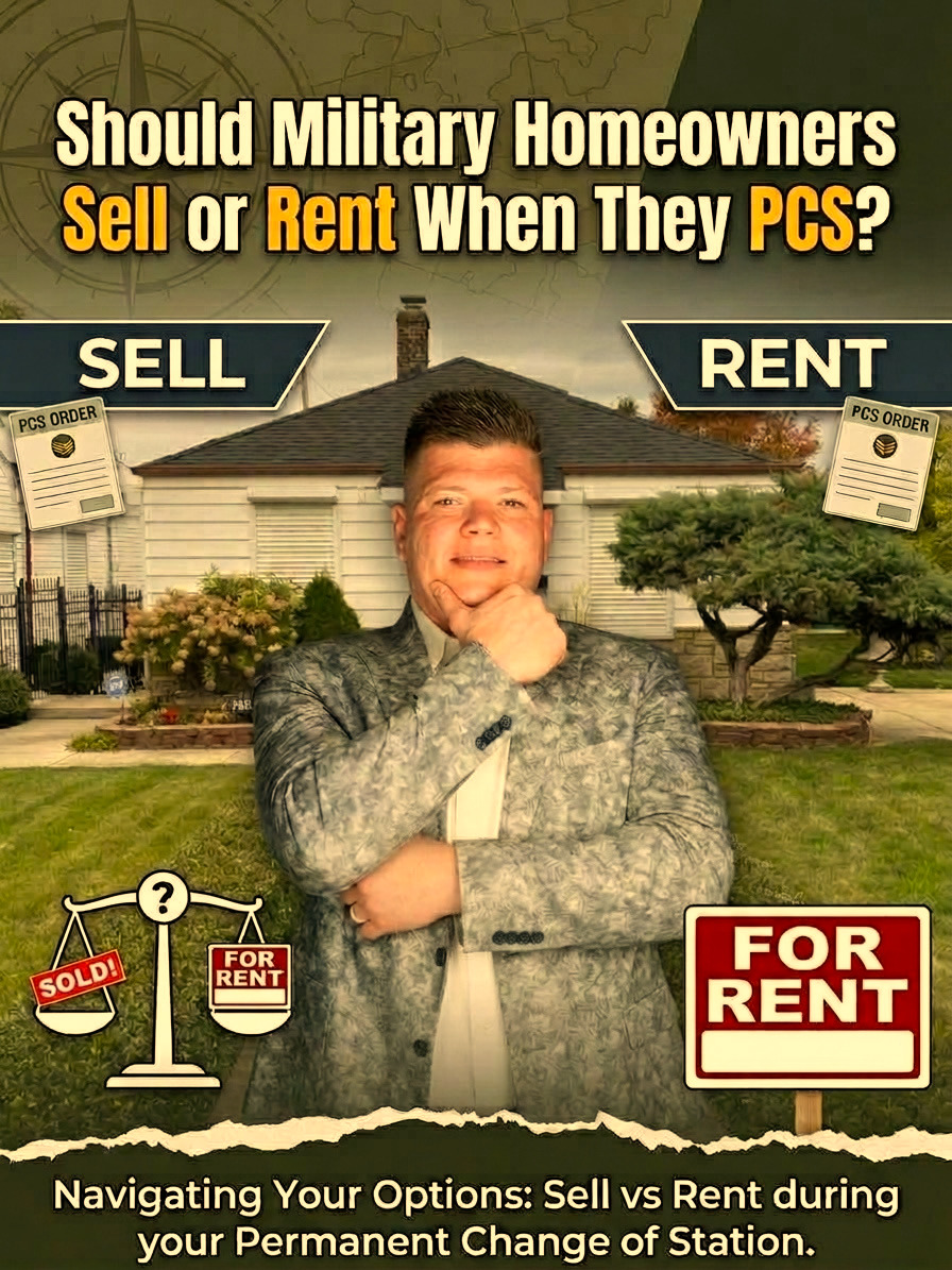 Military family deciding whether to sell or rent out their Hampton Roads home during a PCS move with John King