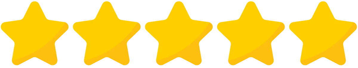 Five out of five star rating