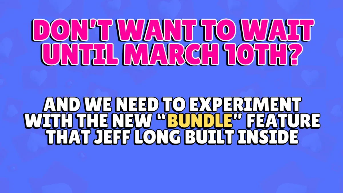 Screenshot: New Bundle Offer