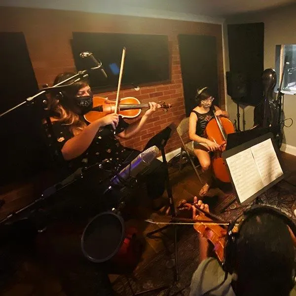 Orchestral Ensemble in Studio at Lil' Drummaboy Recordings, Philadelphia