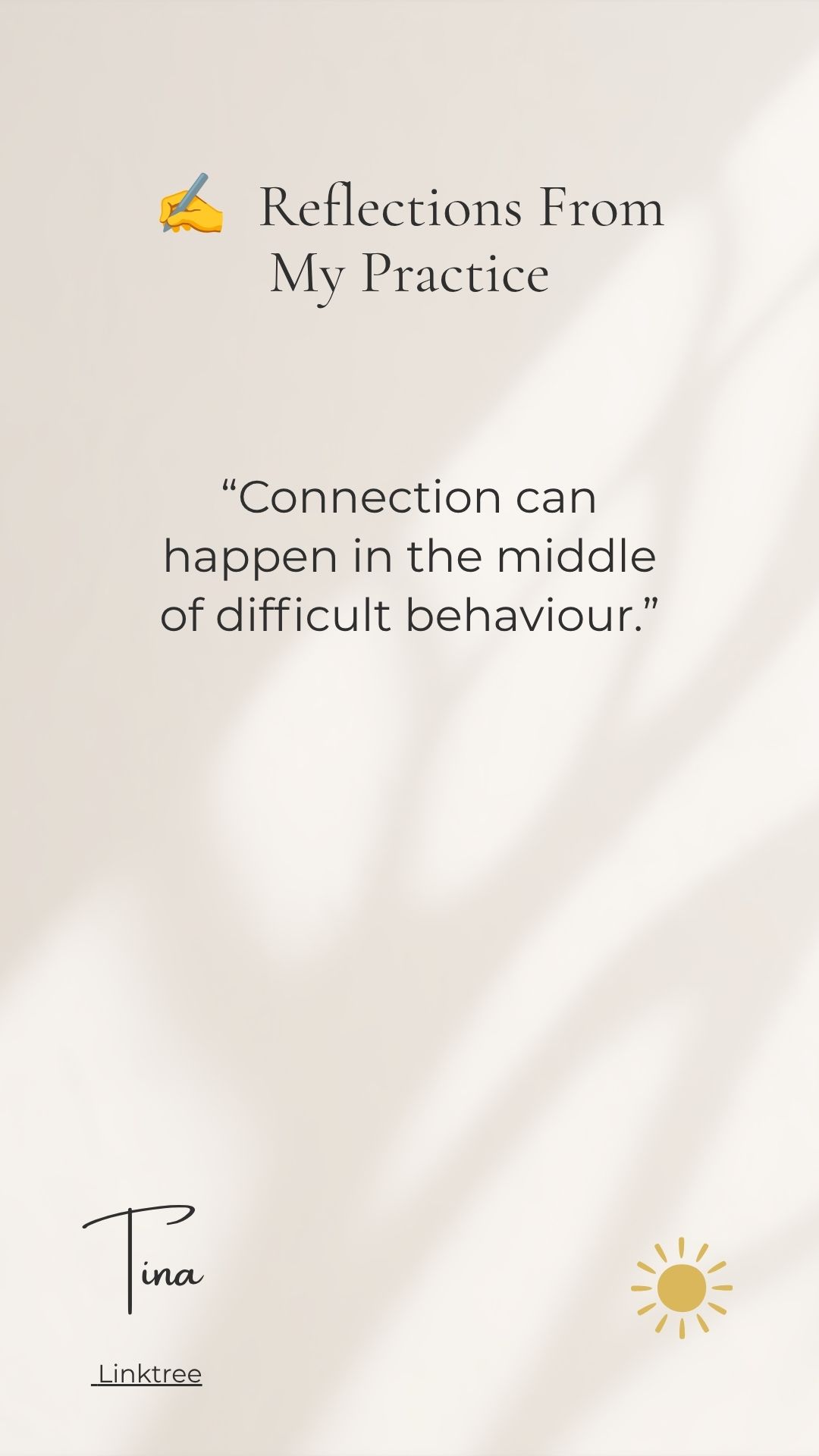 ✍️ Reflections From My Practice - Being the Safe Adult in the Roomt
