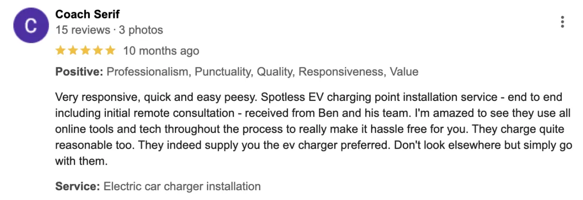 ev charger installers essex