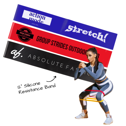 Heavy-duty continuous loop exercise resistance bands for physical therapy and fitness