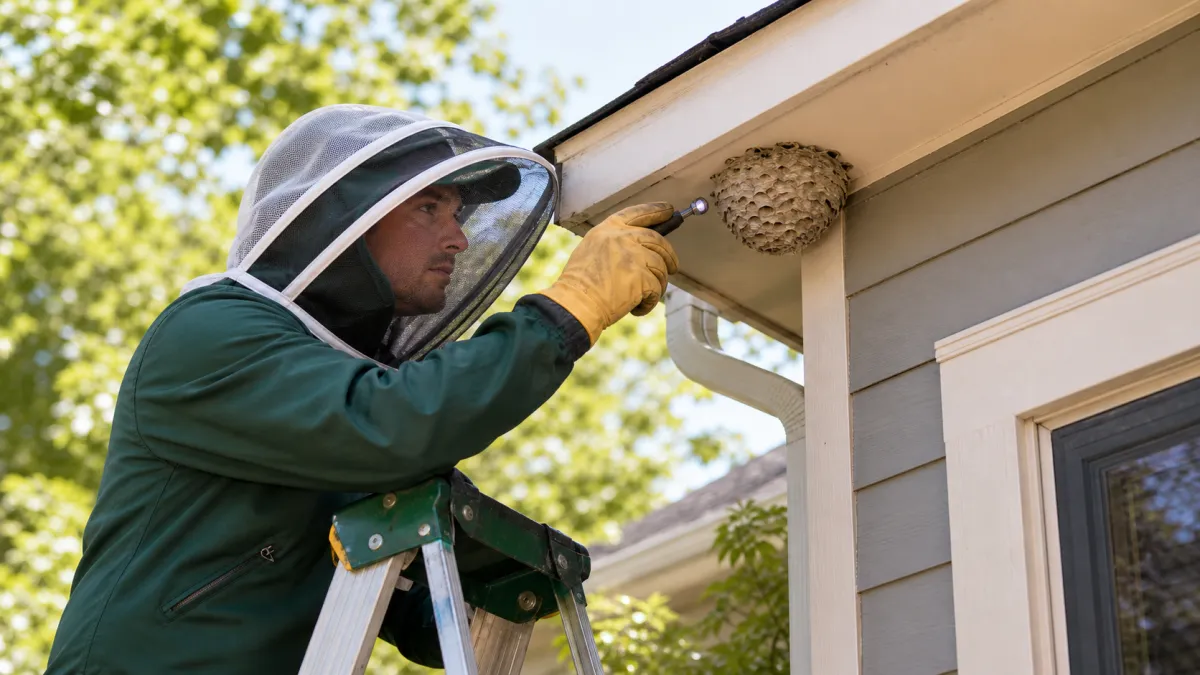 Help with bees, wasps, hornets, and other stinging insects around the property. in Churchville