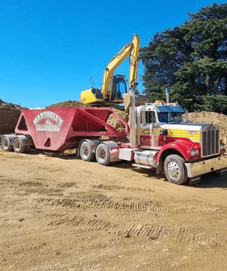 excavation earthworks southland digger truck site work wyndham