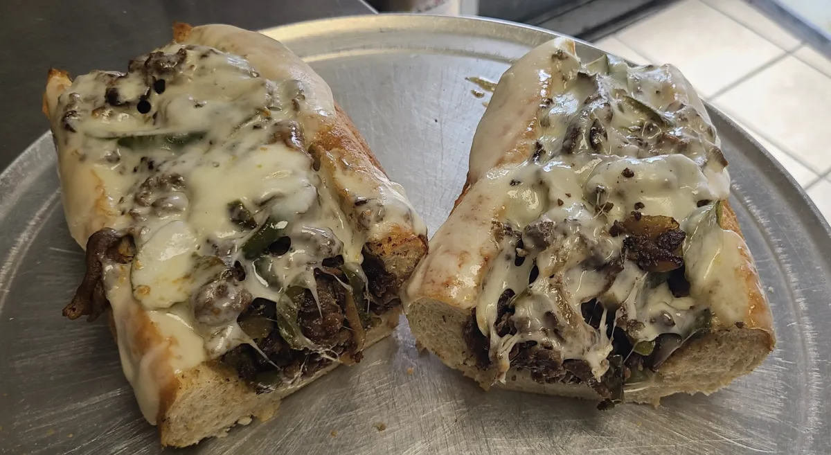 a close up of a sandwich on a plate