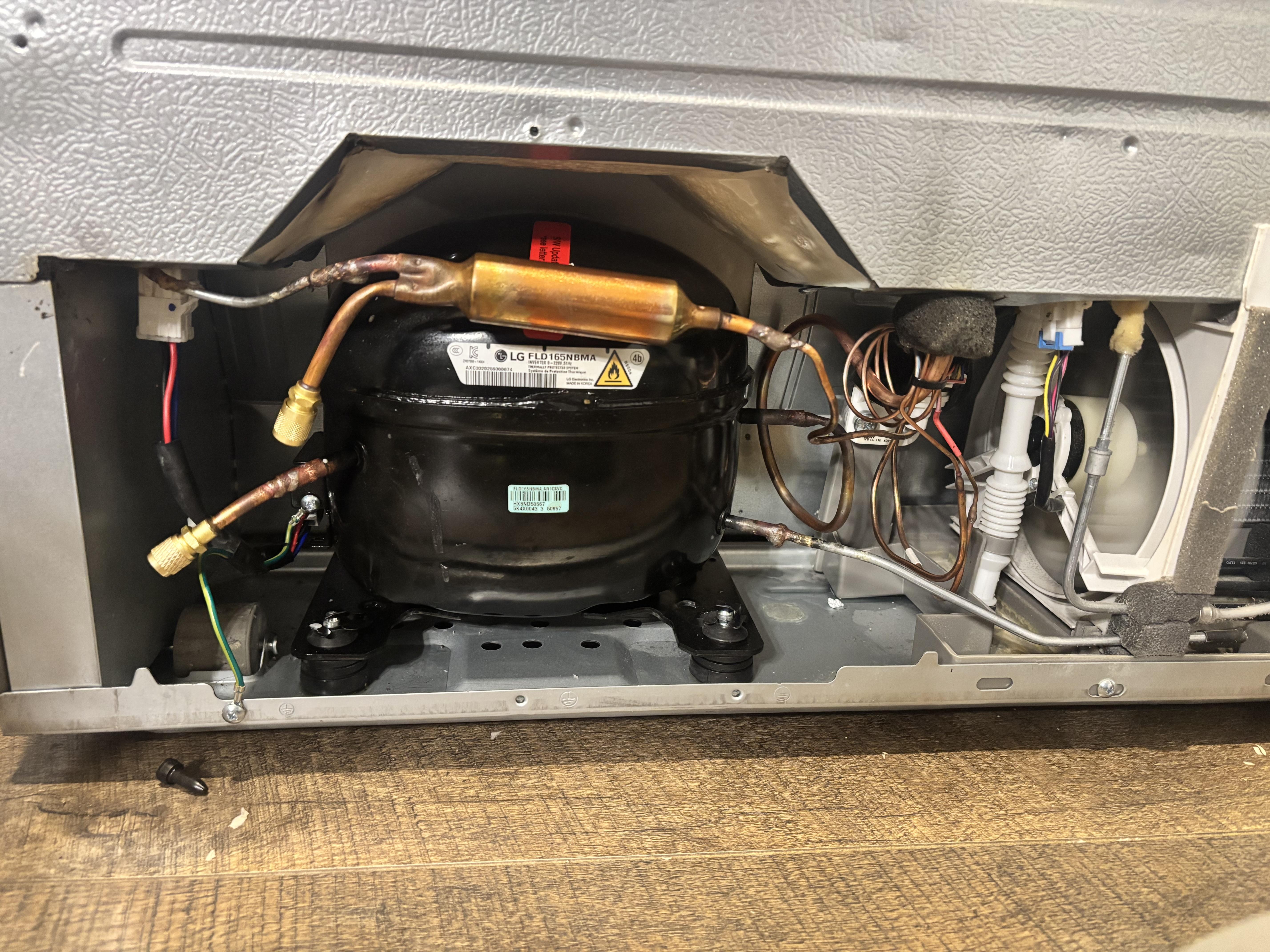 black and red tool cabinet