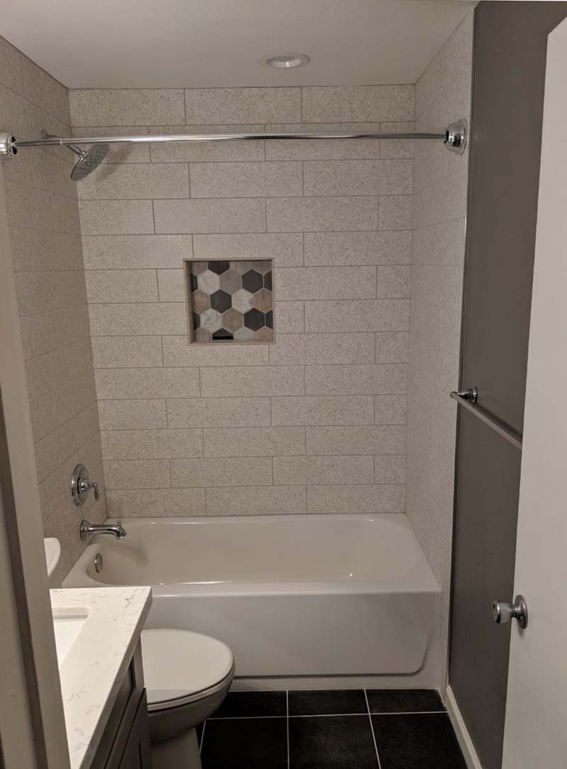 finished bath 
