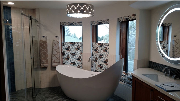 finished tub