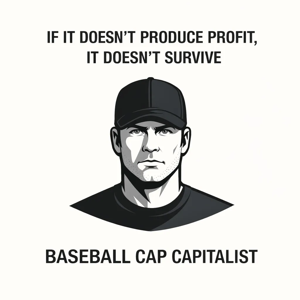 Portrait of a senior consultant, African-American male, wearing a navy suit and baseball cap, smiling confidently in a minimalist office setting.