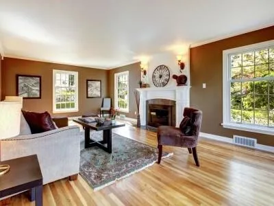 Living Room with Hardwood Flooring