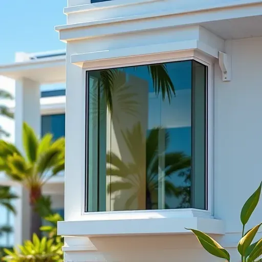 Freshly installed impact window in Coconut Grove FL showcases sleek design, clear shatter-resistant glass, and high-quality craftsmanship.