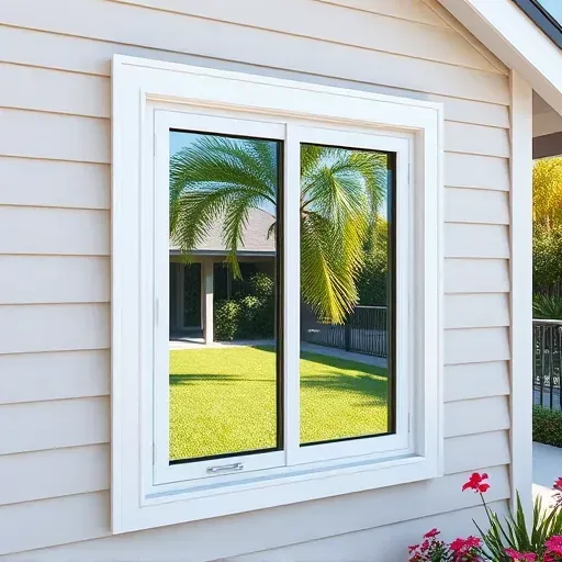 Freshly installed impact window in Kendall FL showcasing modern design, shatter-resistant glass, and stylish framing.