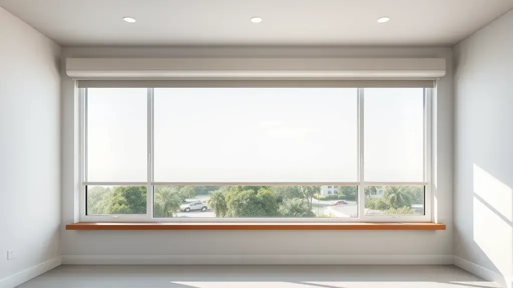 Horizontal roller window installation project in Kendall, FL showcasing modern design and craftsmanship.