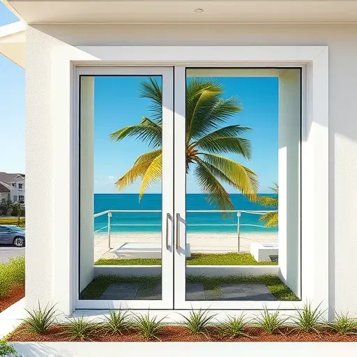 Impact Windows and Doors installation in Fort Lauderdale showcases modern design, coastal views, and vibrant Florida atmosphere.