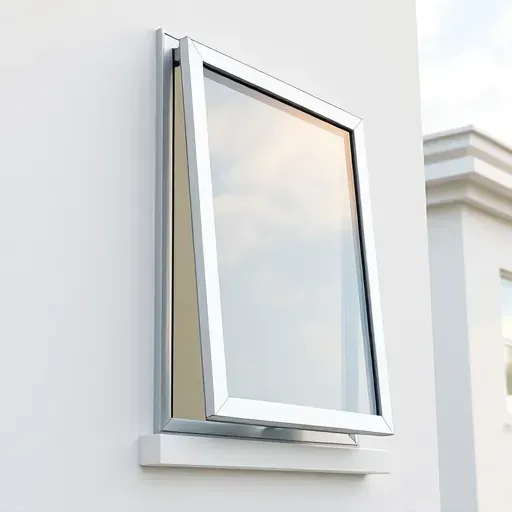 Freshly installed impact window in Kendall FL with sturdy frame, reinforced glass, and modern wall design.