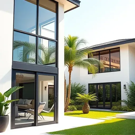 Impact Windows and Doors installation in Kendall FL showcasing sleek design and durability without people present