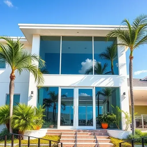 Installation of Impact Windows & Doors in Miami Gardens showcasing sleek design, clear glass, and sturdy frames.