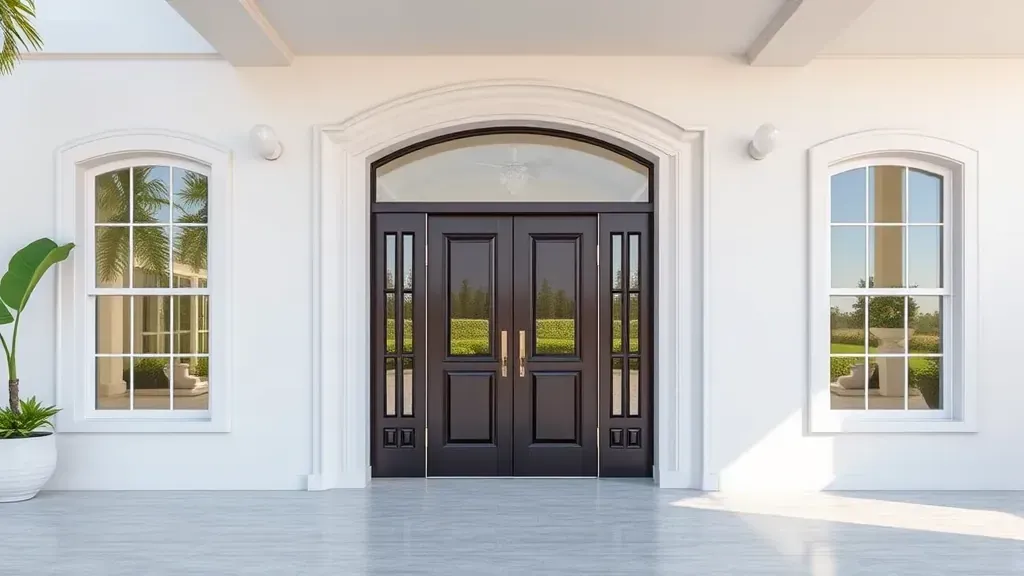 Impact Windows & Doors in Hallandale Beach FL with sunny outdoor setting and modern home features.