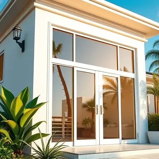 Impact windows and doors installed in a stylish coastal home in Delray Beach, showcasing modern design and elegant finishes.