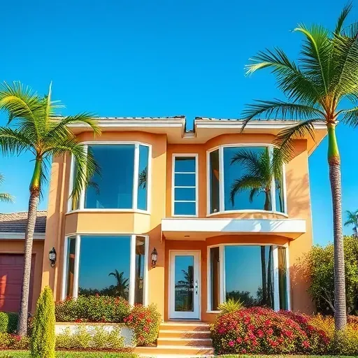 Impact Windows and Doors in Hialeah FL showcase elegant design and energy-efficient technology set against tropical landscaping.
