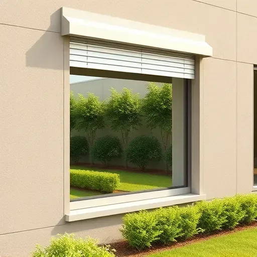 Completed modern horizontal roller window installation in Kendall Florida with sleek aluminum frames and reflective glass