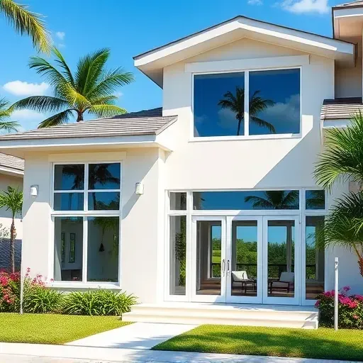 Impact windows and doors installation in Coconut Creek FL showcasing modern design, tropical scenery, and reliable elegance.