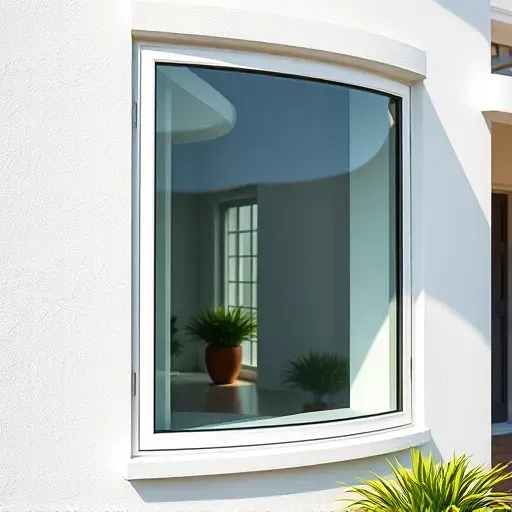 Completed impact window installation in Kendall FL featuring sleek frames and reflective glass on modern building exterior.