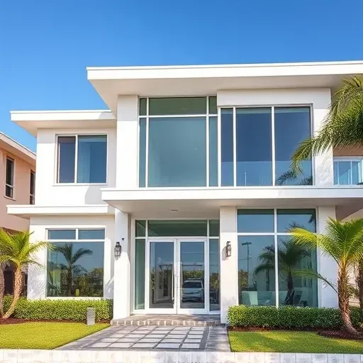 Impact windows and doors installation in a modern house in Kendall, FL showcasing durability and design.