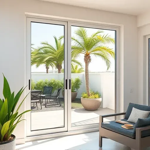 Freshly installed impact window with sleek frames and clear glass in a modern Florida home showcasing durability and style