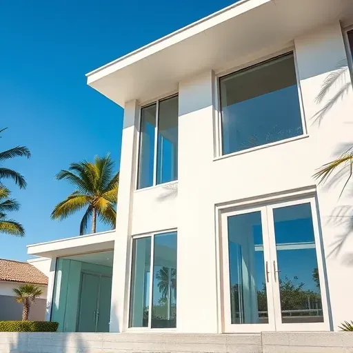 Completed Impact Windows & Doors installation in Aventura, FL, showcasing modern design and elegant aluminum framing.